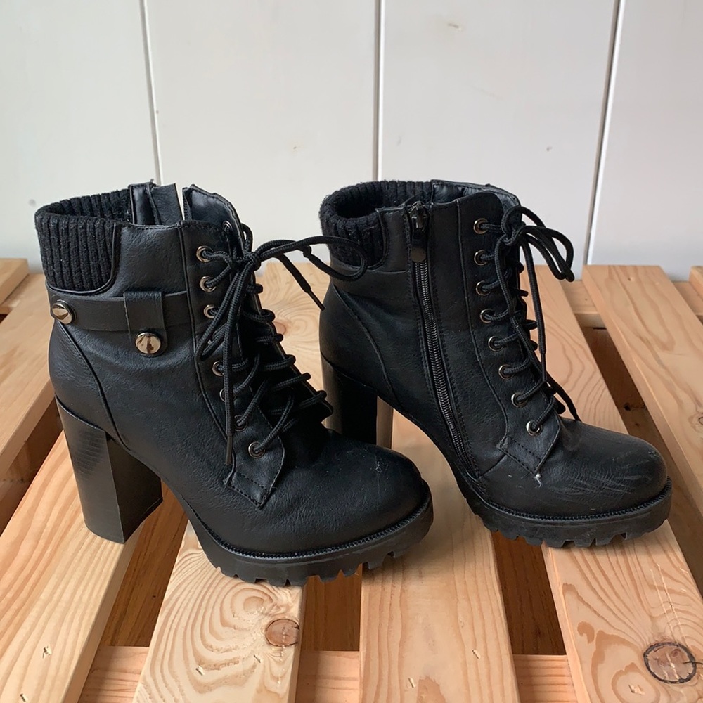Black Heeled Boots